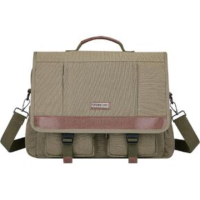 حقيبة كتف من القماش من WITZMAN للرجال والنساء عتيقة مقاس 17 بوصة للكمبيوتر المحمول وحقائب كتف كبيرة للعمل أثناء السفر in Kuwait