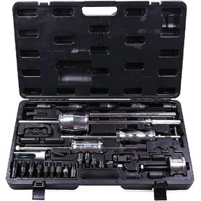 ECCPP 40pcs Auto Truck Diesel Injector Puller Extractor Tool Slide Hammer Puller Set Fit for Diesel Engines