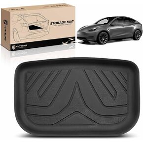 YHTAUTO Trunk Mat متوافق مع Tesla Model Y 2020-2024، سجادة شحن خلفية لجميع الأحوال الجوية، ملحقات الطراز Y، بطانة شحن TPE مقاومة للماء وبدون طلب، أسود in Kuwait