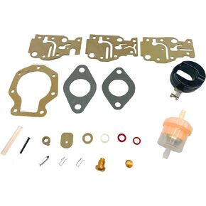 HalyCare Carburetor Rebuild Kit for Johnson Evinrude 439073 431897 18-7219 6 8 9.9 15 20 HP (1PACK)