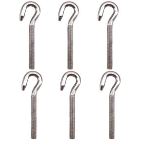 Long Shank Hook Bolts M16 304 Stainless Steel Round Hooks Eyelet Bolts Ring Screw for Yacht Boat Marine Swing Chair Yoga Hammock 2 Pack