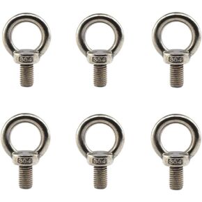 304 stainless steel M3 lifting rigging eyebolt ring Shaped with standard length of thread pack of 12 pcs