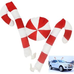 KOVOT Candy Cane Car Decoration Set: Includes Candy Canes for Windows and a Candy Nose in Saudi Arabia