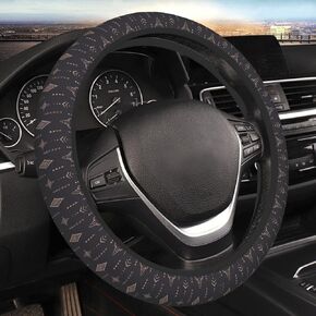 Western Steering Wheel Cover for Car Universal Fit 15inch Cow Print Car Accessories