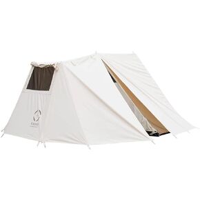 S'more Canvas Glamping Tent, 4 Season Family Camping Tent for 3/4 Person, Waterproof, Windproof, and Weather Resistant Tent for Family Glamping, Car Camping, Outdoor Party in Kuwait