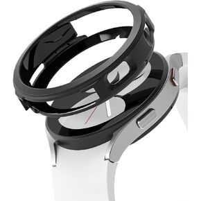 Ringke Air Sports Compatible with Samsung Galaxy Watch 4 40mm Case, Thin Soft Flexible Rugged TPU Raised Bezel Button Cutout Frame Protective Cover for Galaxy Watch4 40mm - Black