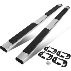 DNA Motoring STEPB-ZTL-8168-SS 5" OD Running Board Nerf Bar Steps Set Compatible with 2004-2014 F150 Crew Cab