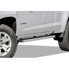 لوحات تشغيل APS مقاس 5 بوصات باللون الأسود متوافقة مع Chevy Colorado GMC Canyon 2015-2024 كابينة ممتدة (قضبان Nerf وخطوات جانبية وقضبان جانبية)
