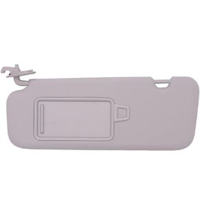 Auto_Star Left Driver Side Gray Sun Visor W/Makeup Mirror for Hyundai Elantra AD 2016-19 Replace for 85220-F0100TTX