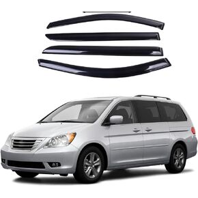 White Deer Safe Smoke Window Visor Sun Rain Vent Guard Vent Window Visor Window Deflector,4 Pcs Fits Honda Odyssey 2005-2010