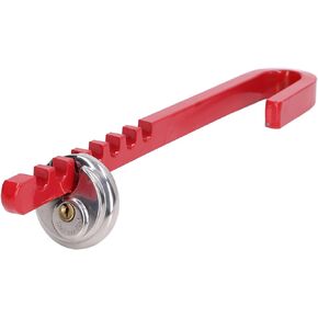 Akozon Wheel Lock, J Type Trailer Wheel Locks Universal Wheel Clamp Lock Steel Security Tire Lock for Car Truck RV Wheel Protection