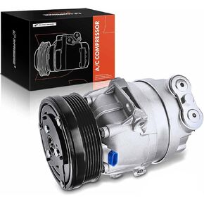 A-Premium Air Conditioner AC Compressor with Clutch Compatible with Pontiac Vibe 1.8L 2003-2008, CVC Style