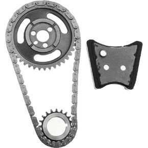 A-Premium Engine Timing Chain Kit W/Damper & Sprocket [fits OHV, V6 2.8 3.1] Compatible with Chevy & Pontiac & Olds & Buick & Cadillac & GM Vehicles - Firenza, Grand Prix, Skylark, Regal & More
