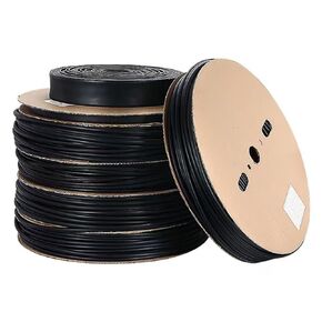 Black 4:1 16.4 ft. Double-Wall Waterproof Marine Grade Heat Shrink tubing, 4X Shrinkage, Adhesive Lined Insulation Sealing Sleeve, Ideal for Sealing Large Gauge Wire Connections(8mm, 1)