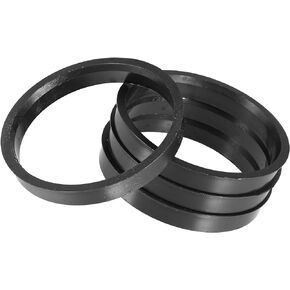 Motoforti Universal Hub Centric Rings, Car Accessories, 715mm to 635mm, Plastic, Black, 4pcs