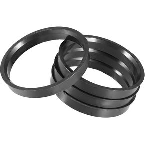 Motoforti Universal Hub Centric Rings, Car Accessories, 701mm to 635mm, Plastic, Black, 4pcs