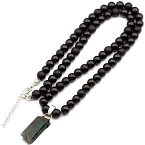 ElisaJewelryArt - قلادة عين النمر الطبيعية الفريدة من نوعها قلادة من خرز العقيق الأسود قلادة من الأحجار الكريمة الأصلية ومشبك إغلاق قلادة للجنسين (22، عين النمر)