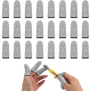 24Pcs Cut Resistant Finger Cots Protector Anti-Cut Finger Sleeve Protectors Finger Cover Protector Anti-Slip Finger Cots Thumb Finger Protector for Kitchen Work Cuts in Saudi Arabia