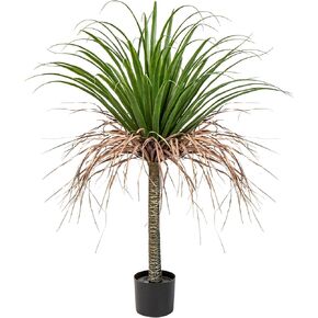 Hollyone 2 Pack Artificial Agave Tree, 3.6Ft Faux Yucca Plant in Pot, Green, Polyester, Indoor/Outdoor Decor, Housewarming Gift