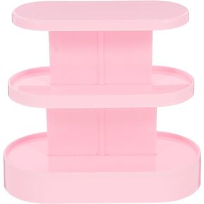 Abaodam Mini Storage Rack Models Dollhouse Accessories Mini Shelf Model Mini Shelf Ornament Mini House Accessory Miniature Rack Model Child Furniture Stand Pink Plastic