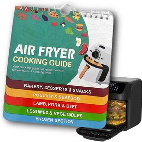 Air Fryer Cheat Sheet Magnetic Cooking Guide Booklet