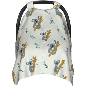 Baby Car Seat Cover for Babies Breathable Carseat Canopy for Newborn Nursing Scarf with Peekaboo Opening - Math Formula Vintage Green