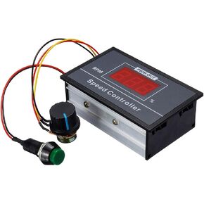 PMW 6-60V 12V 24V 36V 48V 30A PWM DC Motor Speed Controller , Speed Adjustable Stepless Governor,Regulator Variable Speed Switch ,Display LED Control Circuit Board Start Stop Switch