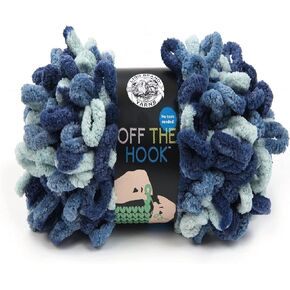 Lion Brand Yarn Off the Hook Yarn, Bulky No-Needle Craft Yarn for Crocheting, Hand-Knitting Yarn, 1-Pack, Hypnotic