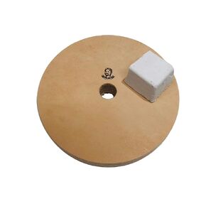 5" (3/4" Width) Leather Honing Wheel - Fits 1/2" Arbor - Buffing Compound Incl