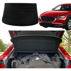 Cargo Cover for 2024 Mazda CX-30 2020 2021 2022 2023 Mazda CX30 Accessories Trunk Cover Rear Trunk Security Cover Shielding Shade, Black
