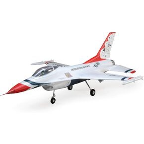 E-flite RC Airplane F-16 Thunderbirds 70mm EDF Jet BNF Basic Transmitter Battery and Charger Not Included EFL178500