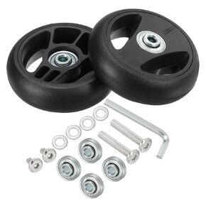 PATIKIL Replacement Luggage Suitcase Wheels Repair Kit, 81mmx24mm Wear-Resistant & Mute 360 Swivel Caster Wheels