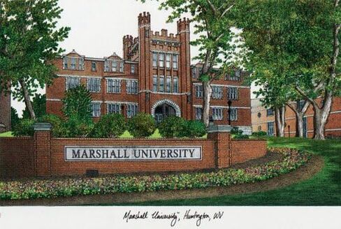 Campus Images NCAA Marshall Thundering Herd Unisex Manhattan Black, Black, One Size in Saudi Arabia