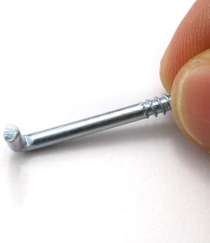 LQ Industrial 60 PCS Mini Square Bend Hook Lag Screw Shoulder Hooks Zinc Golden M3-2.3x7x30/12mm in Saudi Arabia