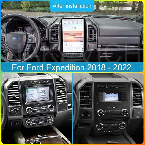 14.4 Inch Qualcomm Android 11 Car Radio for Ford Expedition 2018 2019 2020 2021 Stereo Replacement Tesla Style Dash IPS Touch Screen Android Auto GPS Navigation Head Unit Multimedia Player in Saudi Arabia