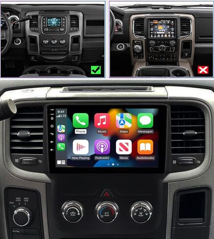 for Dodge RAM 1500 2500 3500 2013 2014 2015 2016 2017 2018, Android Touch Screen 2+32GB/GPS Car Stereo Replacement with Wireless CarPlay Android Auto in Kuwait