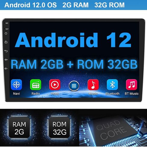 for Dodge RAM 1500 2500 3500 2013 2014 2015 2016 2017 2018, Android Touch Screen 2+32GB/GPS Car Stereo Replacement with Wireless CarPlay Android Auto in Kuwait