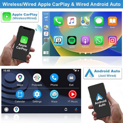 for Dodge RAM 1500 2500 3500 2013 2014 2015 2016 2017 2018, Android Touch Screen 2+32GB/GPS Car Stereo Replacement with Wireless CarPlay Android Auto in Kuwait