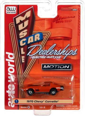 Auto World Thunderjet Baldwin Motion - 1970 شيفروليه كورفيت (أحمر) سيارة بفتحة HO in Kuwait