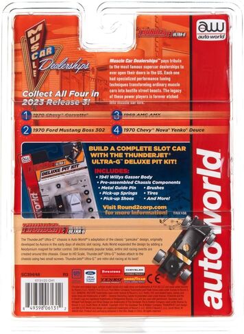 Auto World Thunderjet Baldwin Motion - 1970 شيفروليه كورفيت (أحمر) سيارة بفتحة HO in Kuwait