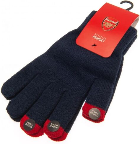 قفازات محبوكة للبالغين من Arsenal FC - متوافقة مع شاشة اللمس - EPL أصلي in Saudi Arabia