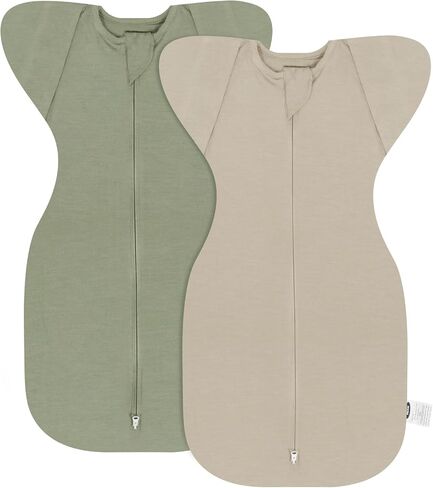 MEXXI Swaddle Baby Sleep Sack With Arms Up, 2 Pack Baby Swaddle,0.5 TOG, S in Saudi Arabia