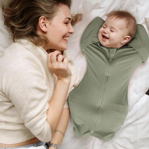 MEXXI Swaddle Baby Sleep Sack With Arms Up, 2 Pack Baby Swaddle,0.5 TOG, S in Saudi Arabia