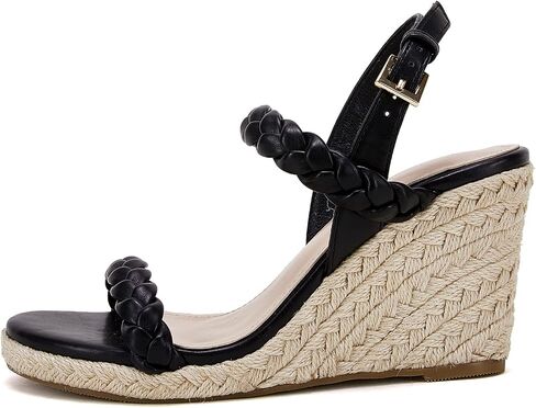 Womens Espadrille Wedge Sandals Heels Platform Braided Ankle Strap Buckle Open Toe Summer Party Dress Shoes in Saudi Arabia