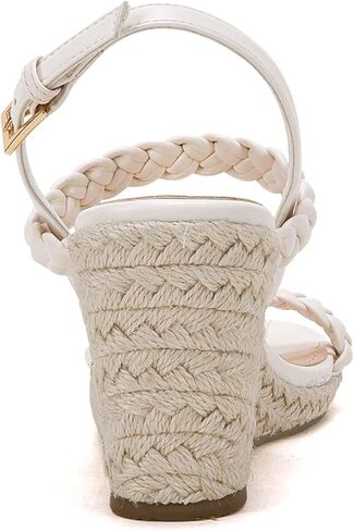 صنادل إسبادريل النسائية ذات الكعب العالي وحزام الكاحل المضفر بإبزيم مفتوح من الأمام أحذية صيفية للحفلات in Kuwait