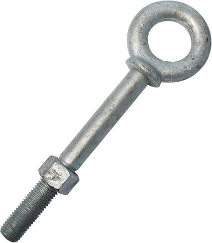 Steel Eyebolt, Not For Lifting, Galvanized Finish, 21" Length, Threads, Imported in Kuwait