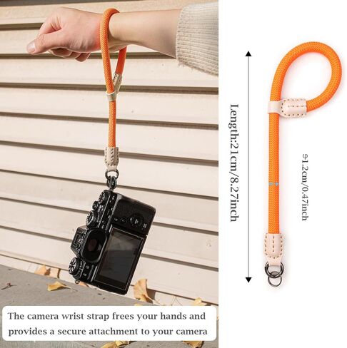 VOVMOEYA Rope Camera Wrist Strap for Sony Fujifilm Nikon Canon DSLR - Hand Strap - Blue in Saudi Arabia