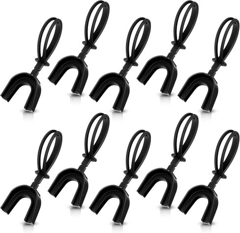 Dunzy 10 Pcs Strapped Mouth Guard Sports Mouthguard with Strap Adult Youth Kids Football Mouthpiece Mouth Protector for Boxing Basketball Lacrosse Hockey Taekwondo (Black,Youth) in Saudi Arabia