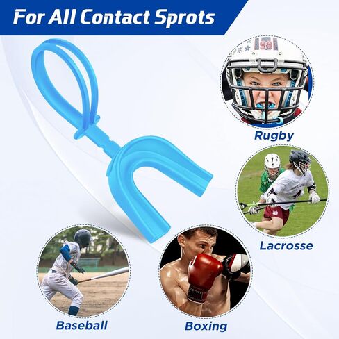 Dunzy 10 Pcs Strapped Mouth Guard Sports Mouthguard with Strap Adult Youth Kids Football Mouthpiece Mouth Protector for Boxing Basketball Lacrosse Hockey Taekwondo (Black,Youth) in Saudi Arabia