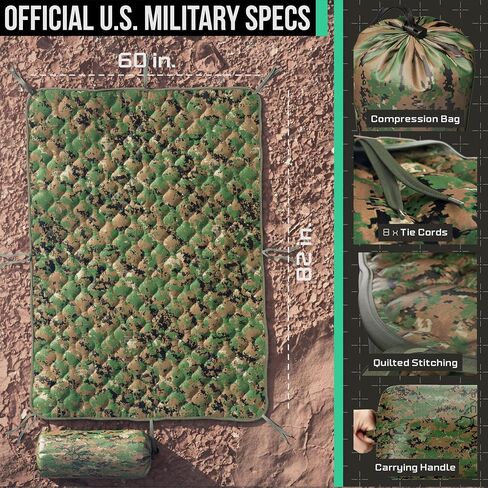 Woobie Blanket Poncho Liner Army & Military Blanket | Insulated Thermal Camping Blanket | USGI, Waterproof Army Gear & Military Gear in Saudi Arabia
